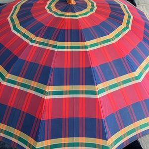 Antique plaid umbrella